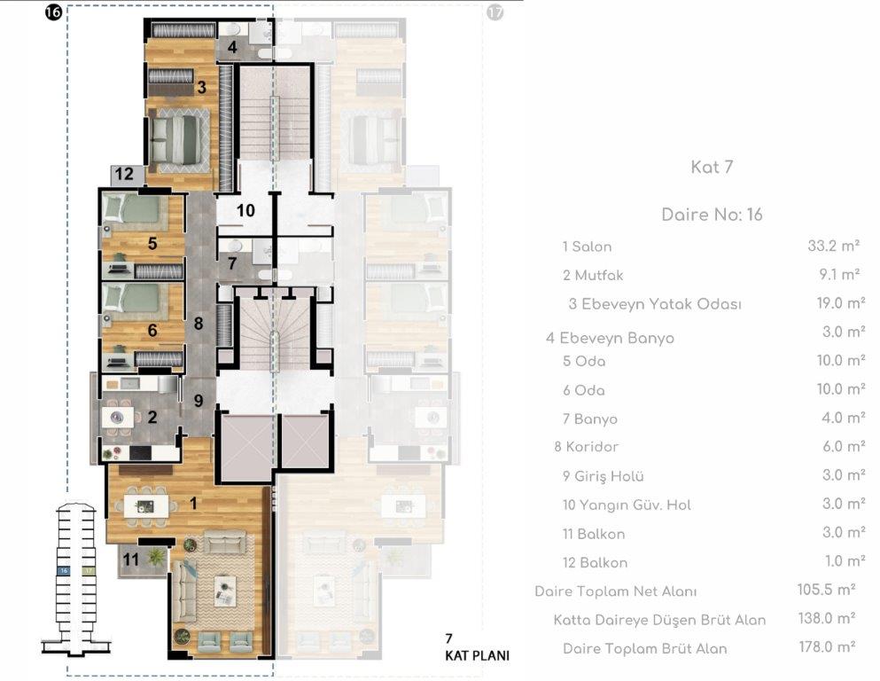 Feneryolu Kat Planı 10