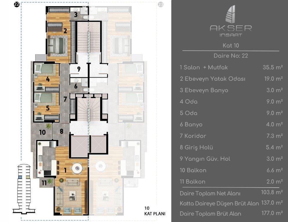 Feneryolu Kat Planı 14