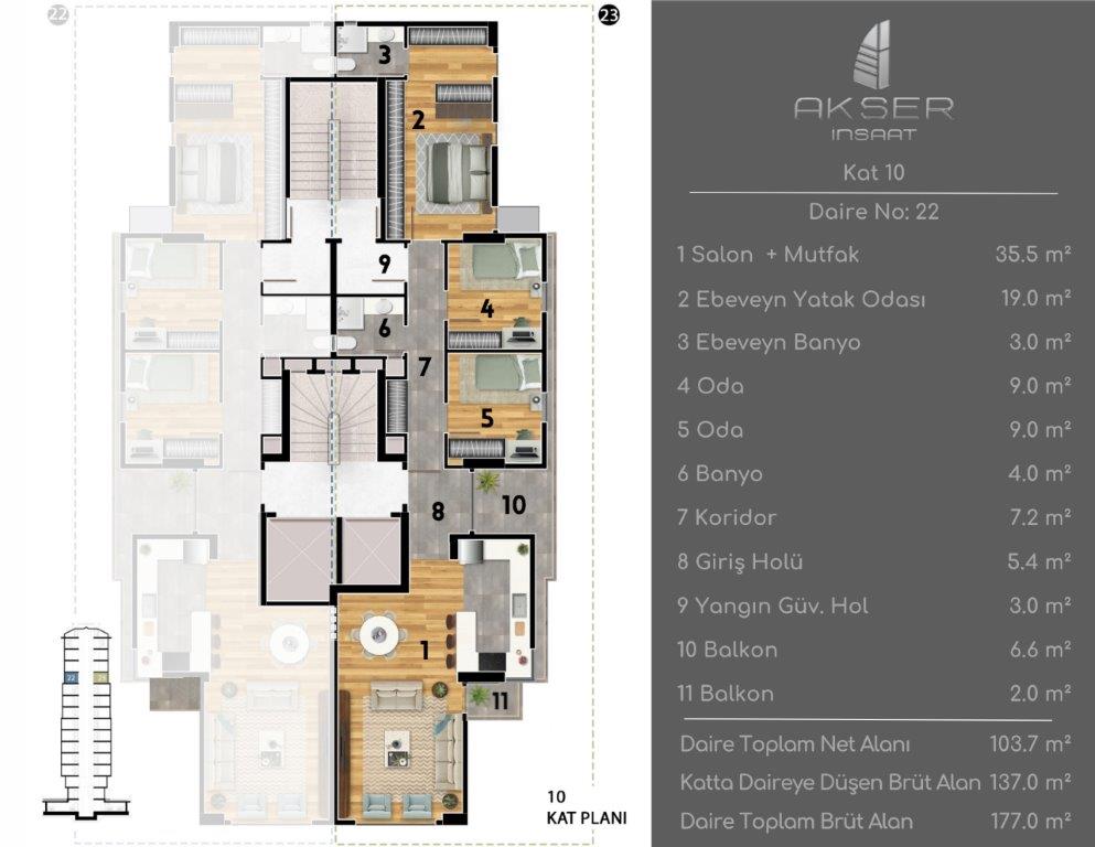 Feneryolu Kat Planı 15