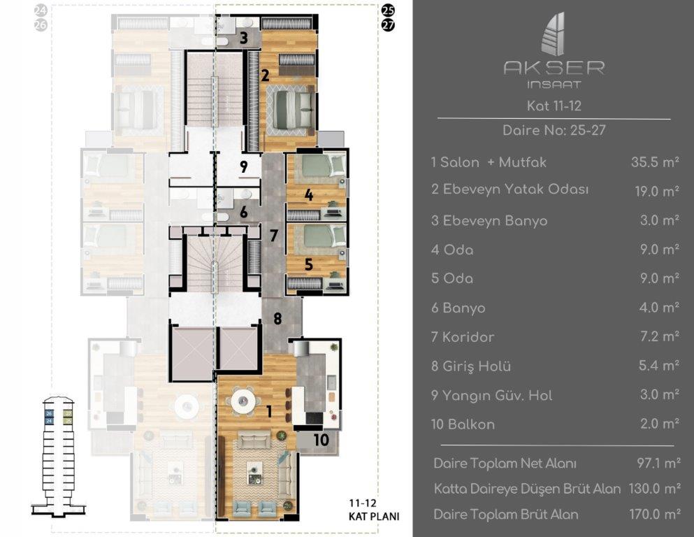 Feneryolu Kat Planı 17