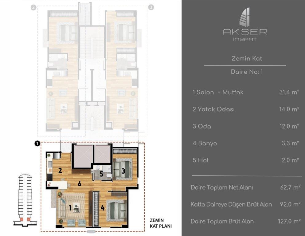 Feneryolu Kat Planı 3