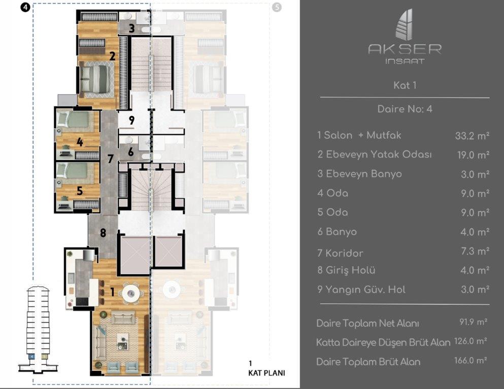 Feneryolu Kat Planı 6