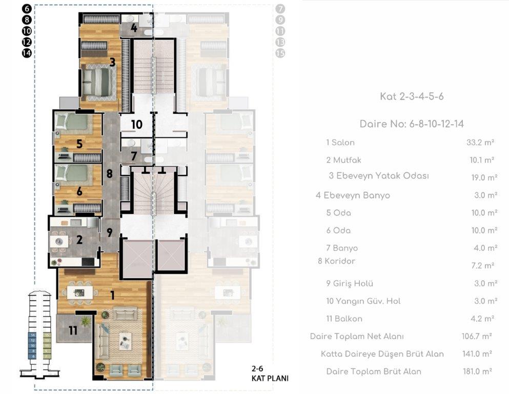 Feneryolu Kat Planı 8