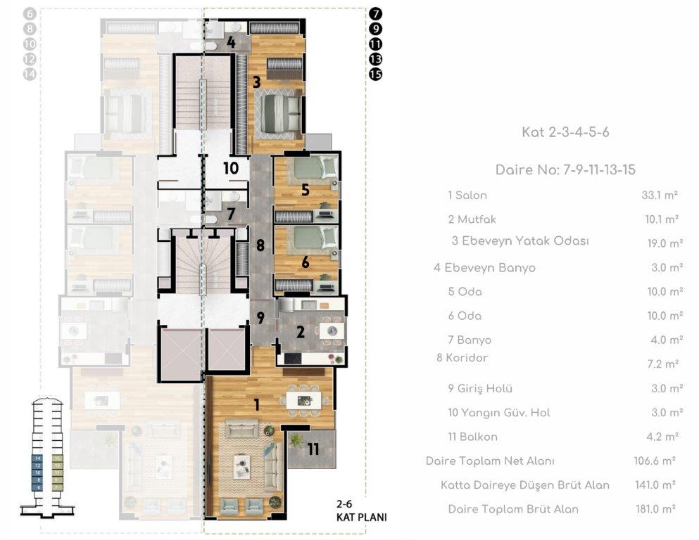 Feneryolu Kat Planı 9